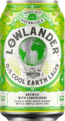 Lowlander 0.3% Cool Earth Lager blikje van 33cl